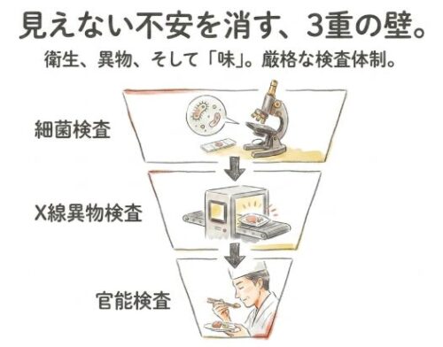 見えない不安を消す、3重の壁